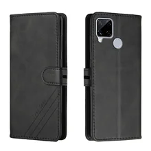 Leather Flip Case For OPPO Realme C12 15 25S Narzo 20 30A Wallet Case Protect Cover