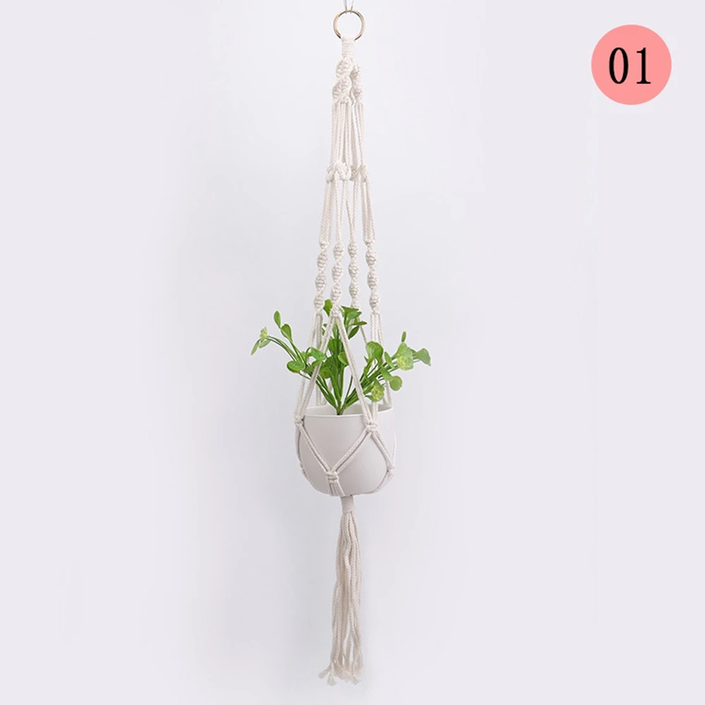 

Hanging planter basket Macrame Hanging Planter Basket Braided Rope Decorative Flower Plant Pot Holder Decor for Indoor Outdoor