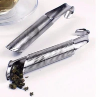 200 pcs stainless steel 304 pipe design strainer tea infuser touch feel good holder tool tea spoon infuser filter sn3956