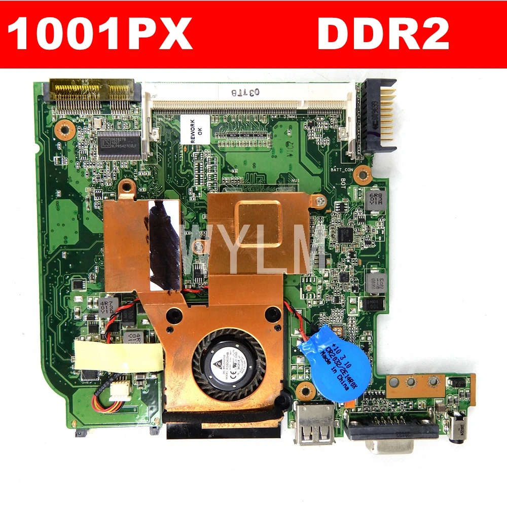 

1001PX REV1.1 DDR2 Mainboard For ASUS 1001PX Laptop Motherboard 100% Test free shipping