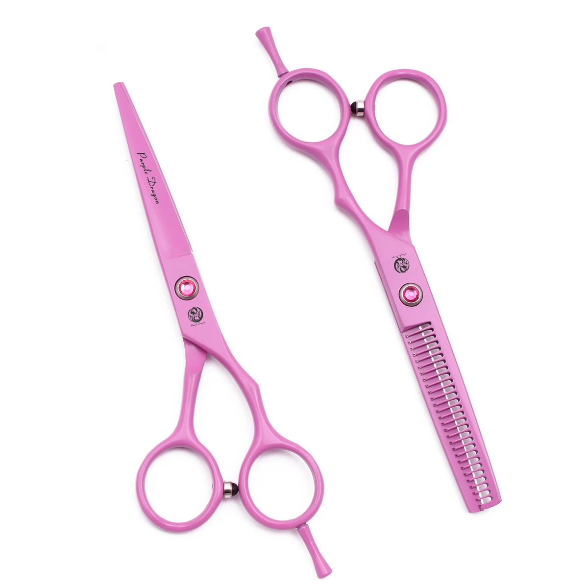 Парикмахерские ножницы для стрижки волос 5 дюйма фиолетовые драконы японская