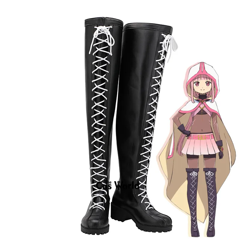 Magia Record: Puella Magi Madoka Magica Side Story Tamaki Iroha Games Anime Customize Cosplay Flat Shoes Boots