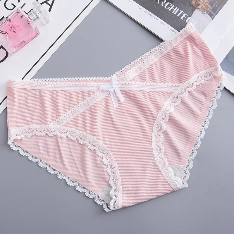 

Women's Pregnant Women's Underwear Cotton Crotch Low Waist Lace Breathable Ice Traceless Pregnant Women's Underwear