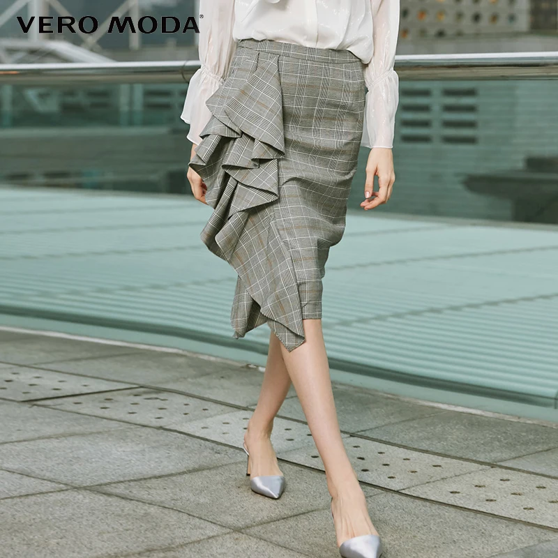 Женские зимние юбки в клетку Vero Moda 319116520|Женские юбки| |