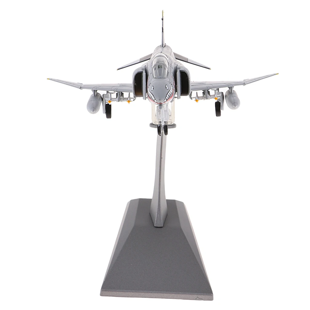 F-4 de combate a escala 1/100, Phantom II, Ataque, modelo de Metal fundido a presi&oacute;n y soporte-3