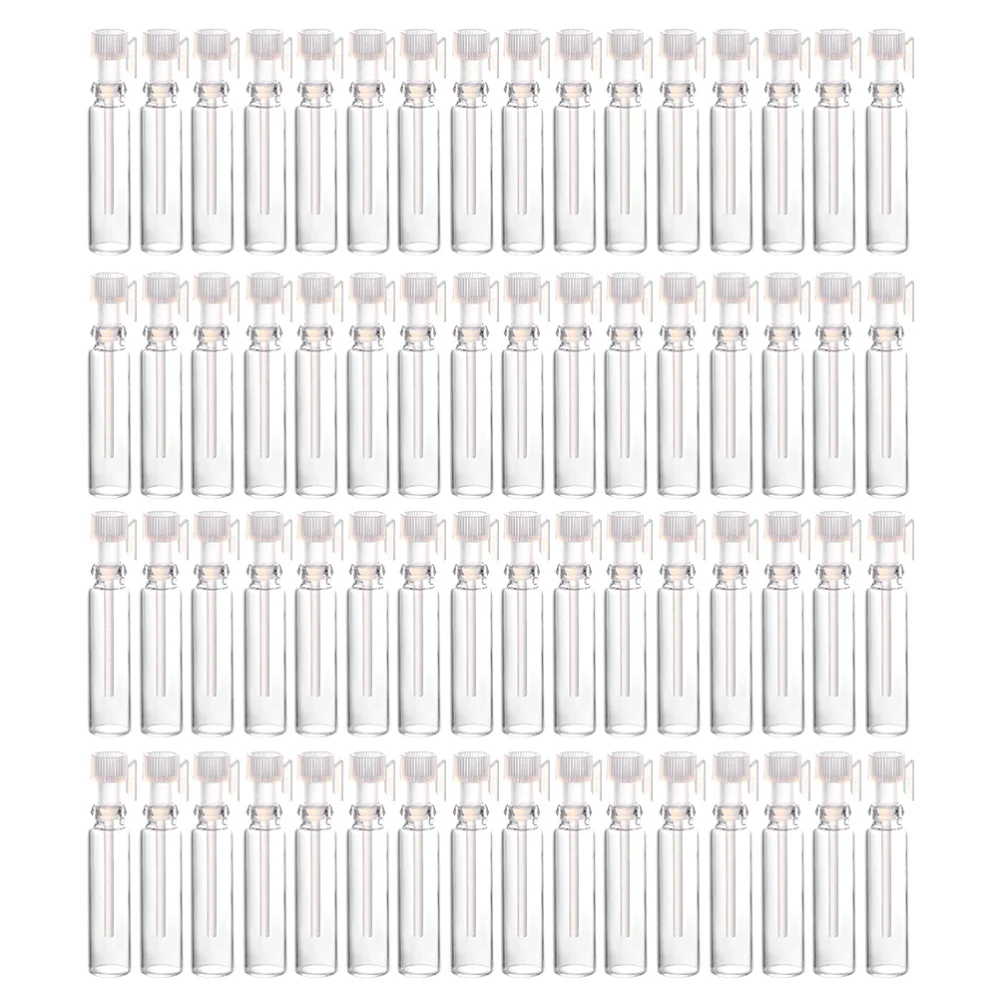 

50pcs 1ml Perfume Sample Bottles Mini Glass Empty Fragrance Bottle for Travel