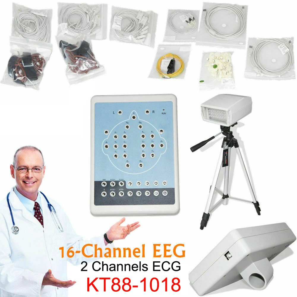 CONTEC KT88-1018 EEG Digital 16 Channels 2 leads Brain Electric Activity Mapping Systems CE | Красота и здоровье