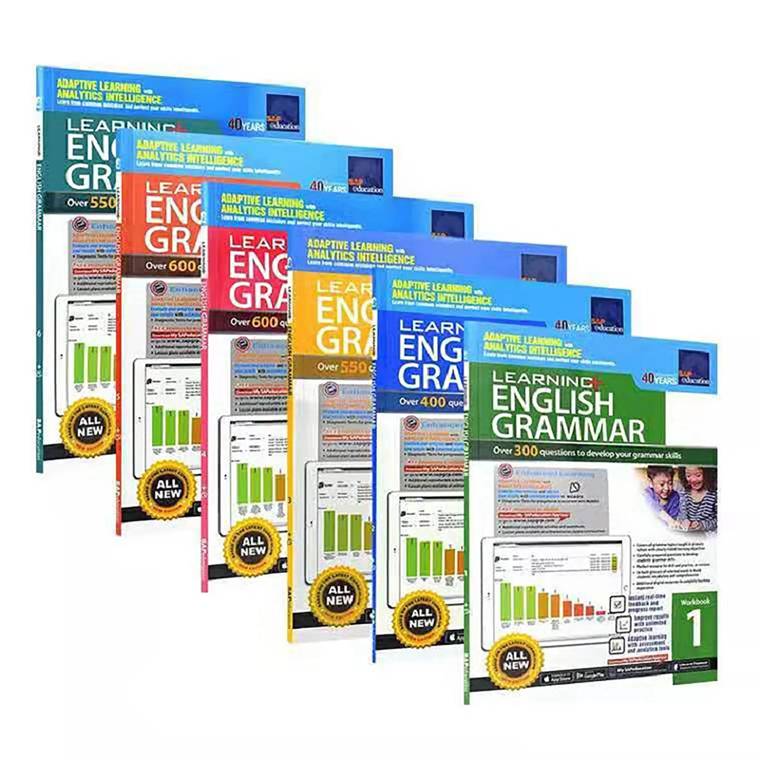 Grammar Workbook Full 6 Volumes Of 2020 New SAP Learning Singapore Grammar Workbook Libros Livros Livres Art Kitaplar Zeszyt