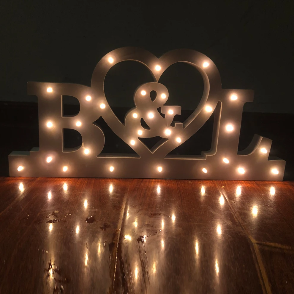 Роскошный подарок на заказ свадебный стол с логотипом и фамилией Свадебный декор