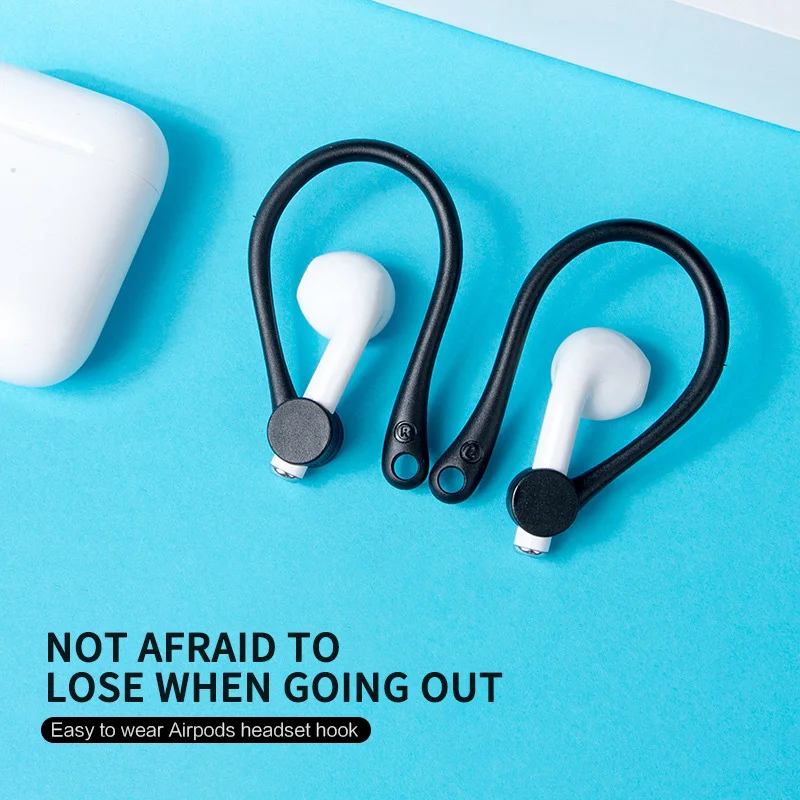 

Portable Audio Earhook Silicone Wireless Earphone Holder Ear Hook For Airpods 2/1 Earhook Protection Headset