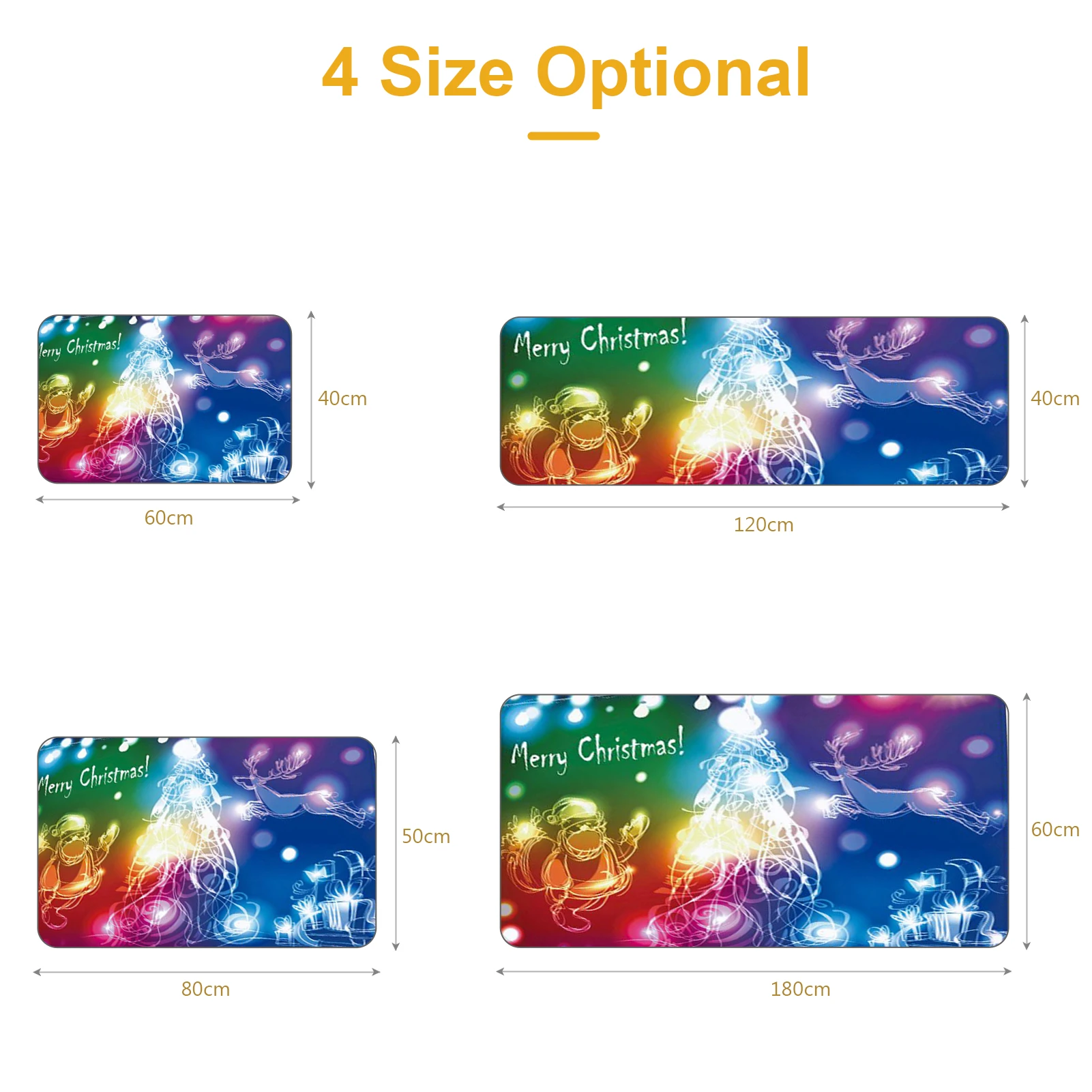 Рождественский современный ковер для гостиной кухонный коврик настенный