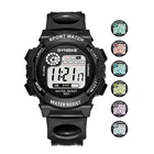 Цветные детские цифровые часы для мальчиков и девочек, водонепроницаемые спортивные многофункциональные наручные часы со светодиодным дисплеем, часы, Прямая поставка