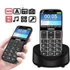 Телефон UNIWA V808G мобильный телефон, русская клавиатура, 3G WCDMA, мощфонарь для пожилых людей