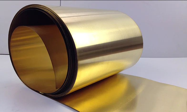 

3Meter/Roll Thin Brass Sheet Strip Gold Film High Purity Brass Foil Plate H62 Thick 0.5MM*Width 200MM