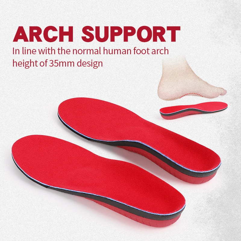 3ANGNI Arch Support Running Insoles for Shoes Women Men Orthopedic Pad U Cup Cushion Heel Shock Absorption for Plantar Fasciitis