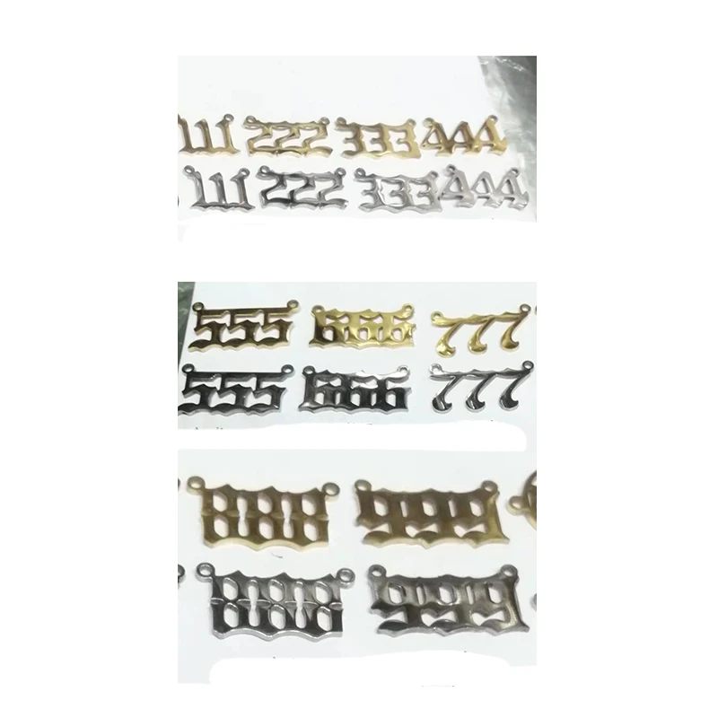 Браслет из нержавеющей стали с подвеской в виде цифры ангела | Украшения и