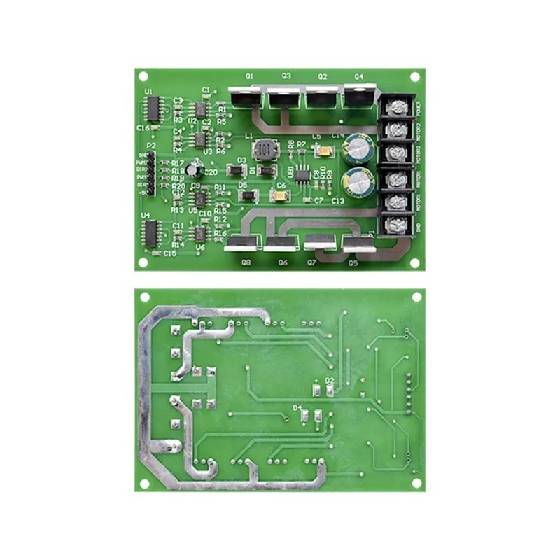 

Плата модуля драйвера двойного двигателя H-bridge DC MOSFET IRF3205 3-36 в 10A Peak30A плата драйвера двигателя постоянного тока с функцией тормоза