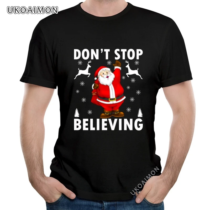 Лидер продаж, рождественские Мультяшные футболки с круглым вырезом, футболки с круглым вырезом, мужские топы с принтом, футболки для мальчи...