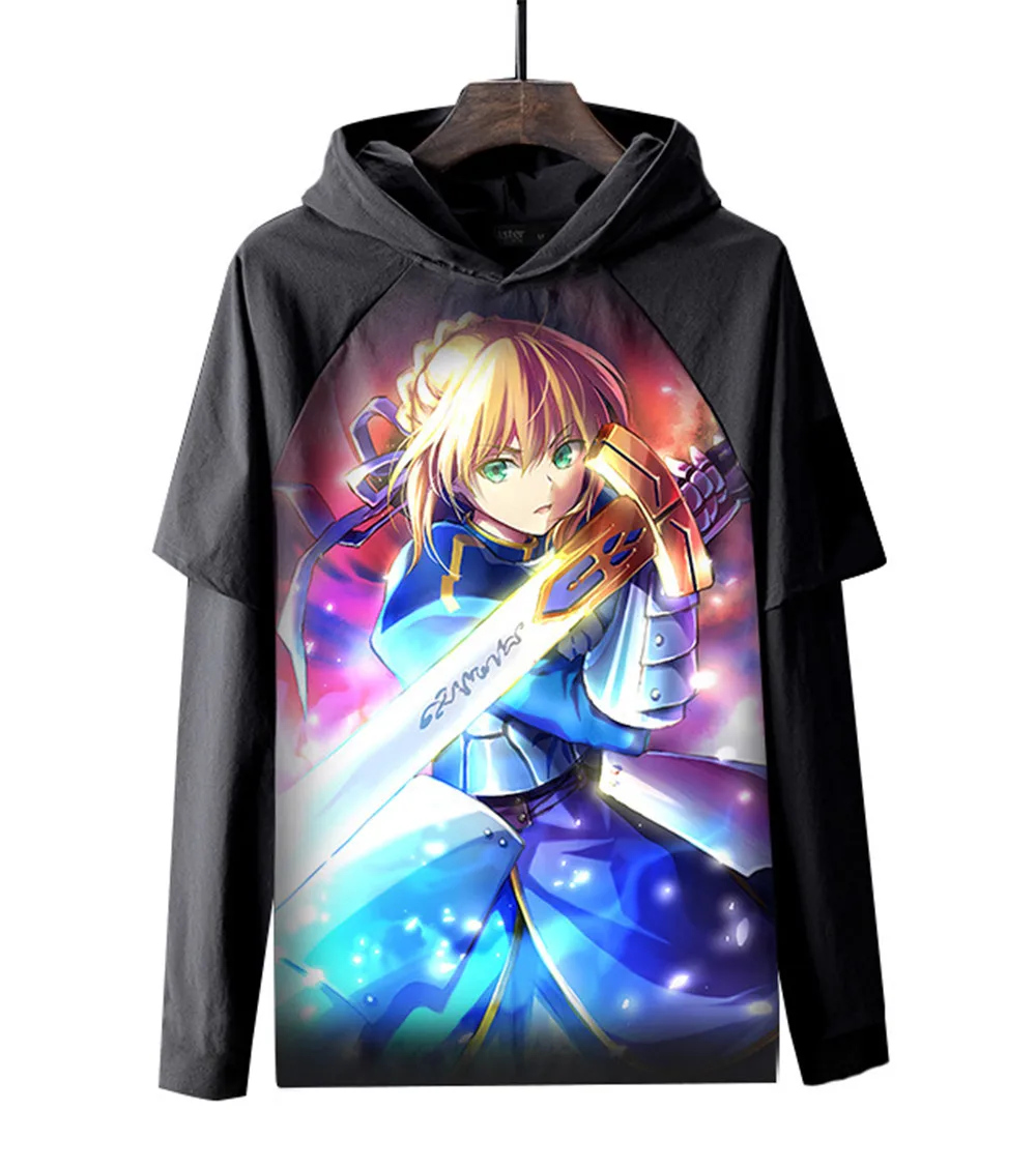 Fate/Grand Order Saber Alter Joan of Arc костюм из двух предметов толстовка с капюшоном весенне