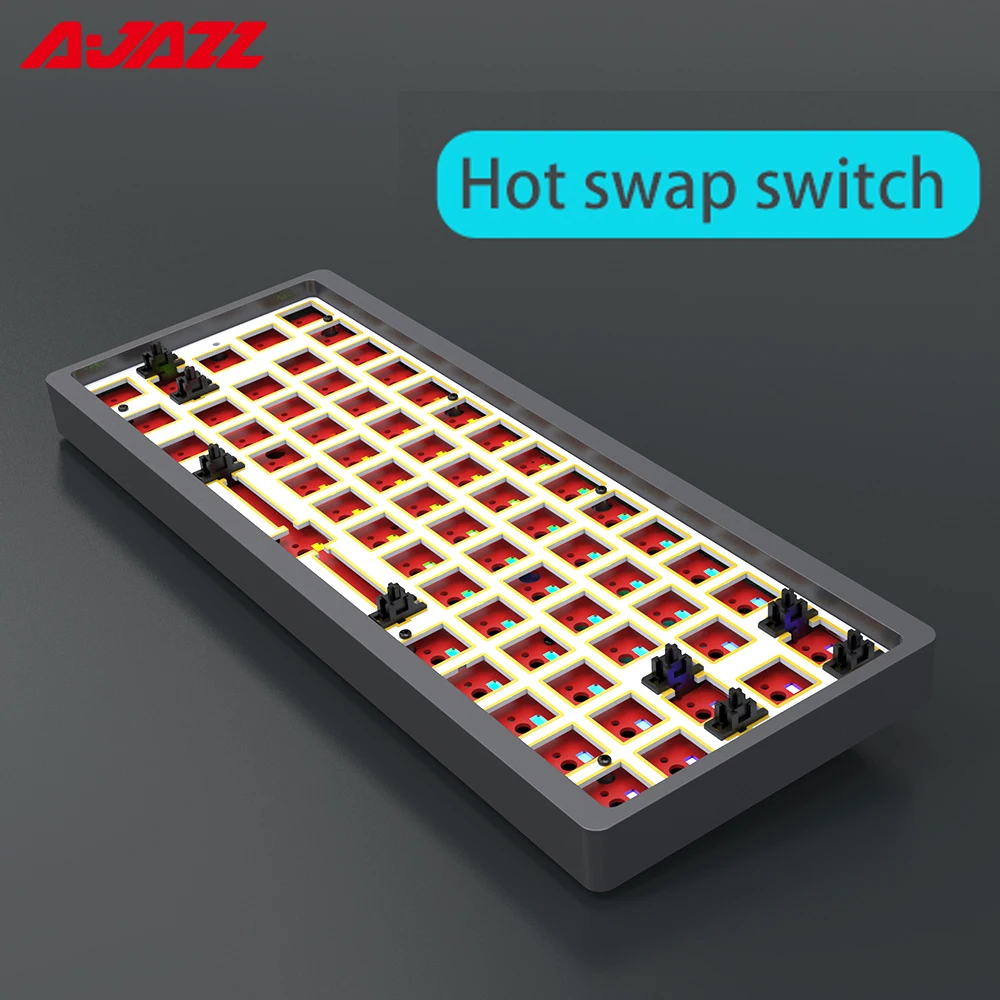 Клавиатура AJAZZ AC064 Механическая с поддержкой Bluetooth, 64 клавиши, 65% ГГц