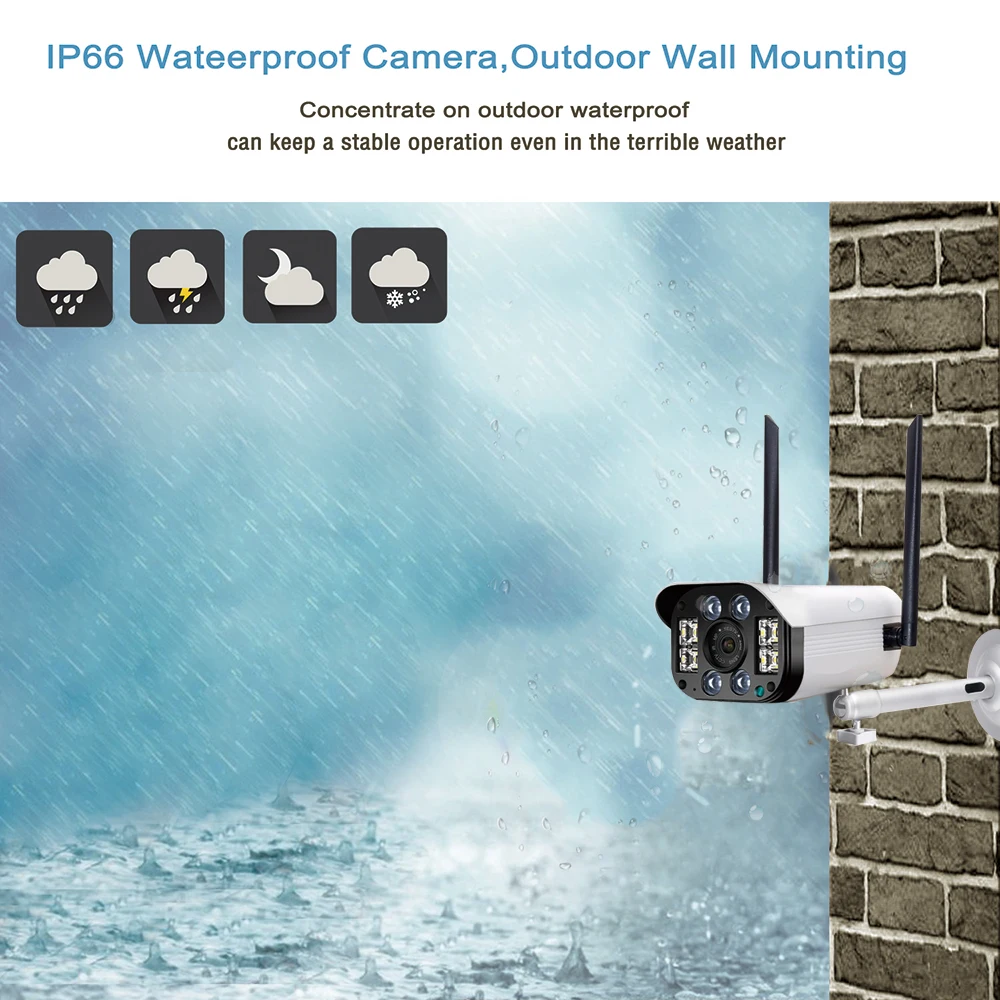 Наружная камера видеонаблюдения с защитой от атмосферных воздействий и Wi-Fi