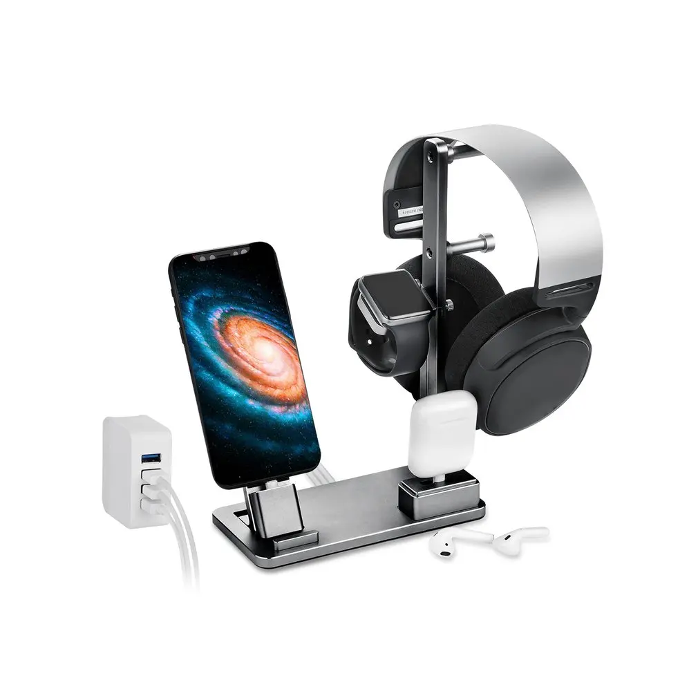 Новая многофункциональная алюминиевая зарядная подставка 6 в 1 станция держатель