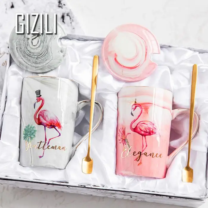 Керамическая кофейная кружка с мраморным узором чашка золотым ободком