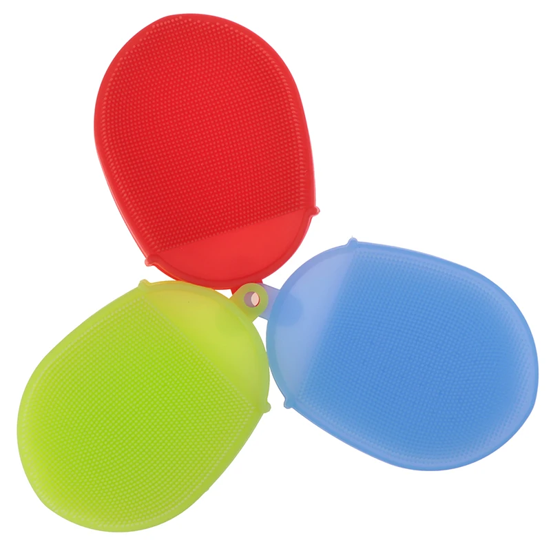 Силиконовая щетка для лица ванны тела скруббер перчатка антицеллюлитная душа