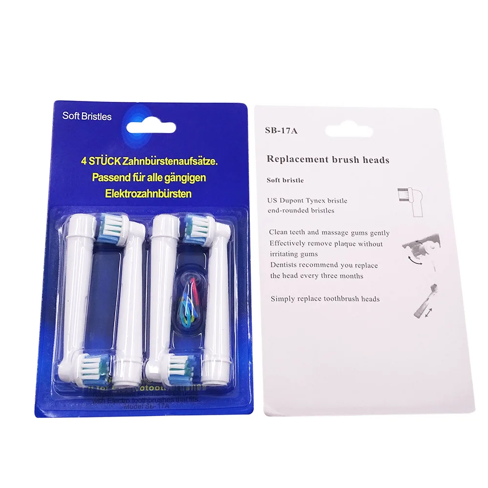 

8Pcs Replacement Toothbrush Heads for 3D Rotation Electric Tooth brush Oral Hygiene B Cross Floss Action Precision Soft Bristle