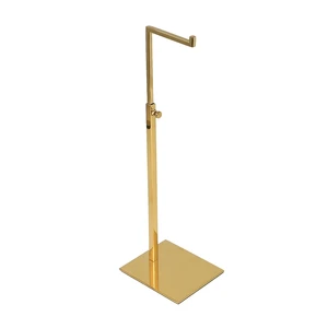 Регулируемая металлическая золотистая полированная подставка для сумок, дисплей для женской сумки, держатель для сумки