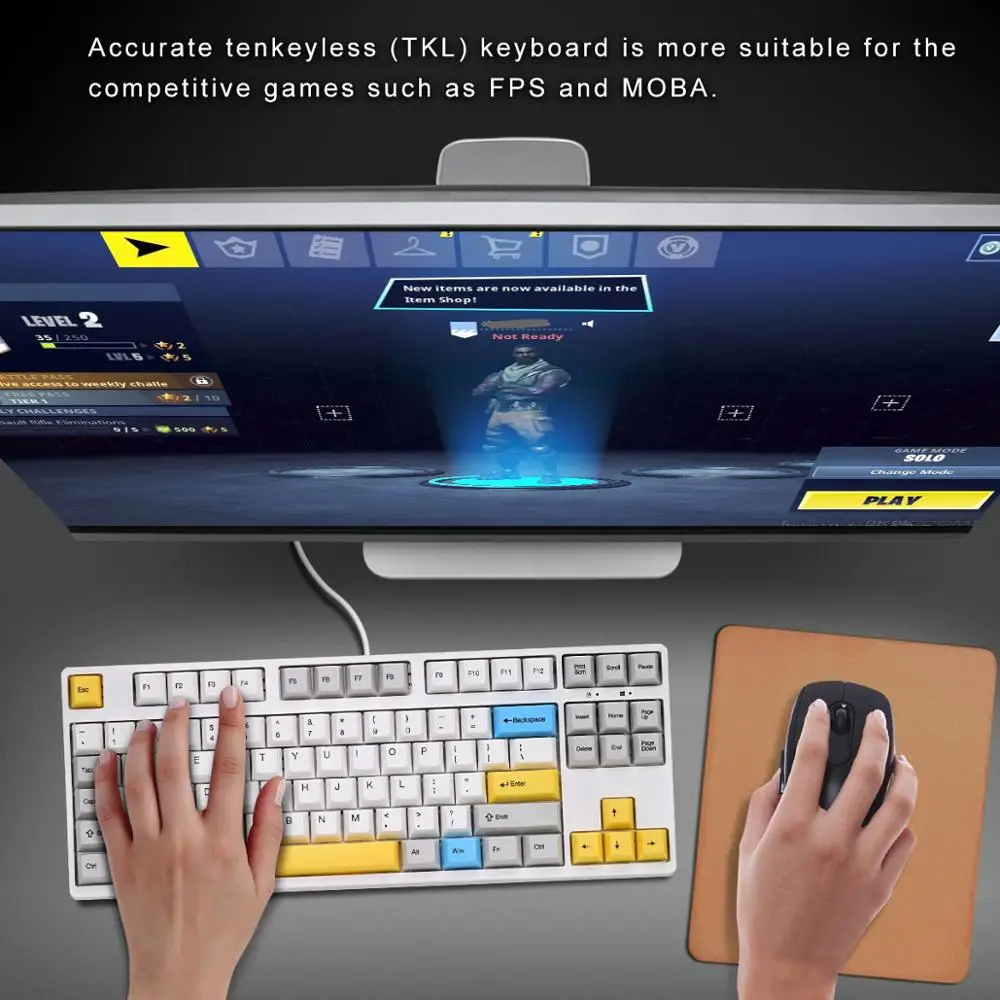 Механическая клавиатура TKL ganss 87 клавиш двойной выстрел PBT Bluetooth игровая cherry mx