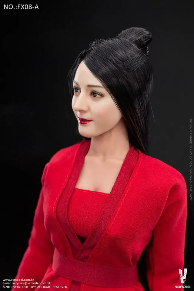VERYCOOL 1/6 древней китайской прическа женский манекен головы лепить & тела FX08 A