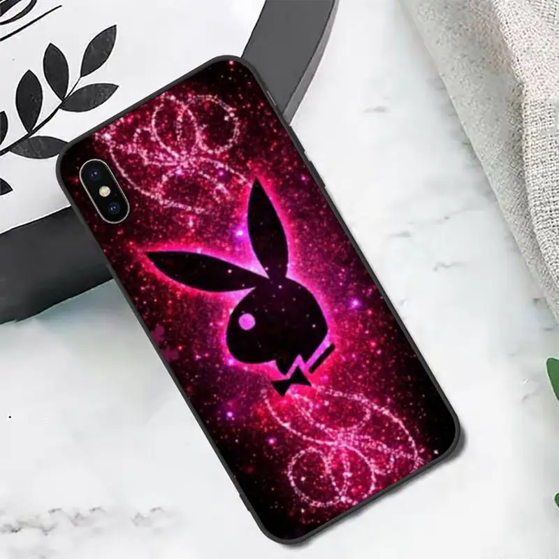 

Cute bunny playboy fashion Phone Case for iPhone 11 12 pro XS MAX 8 7 6 6S Plus X 2020 XR mini