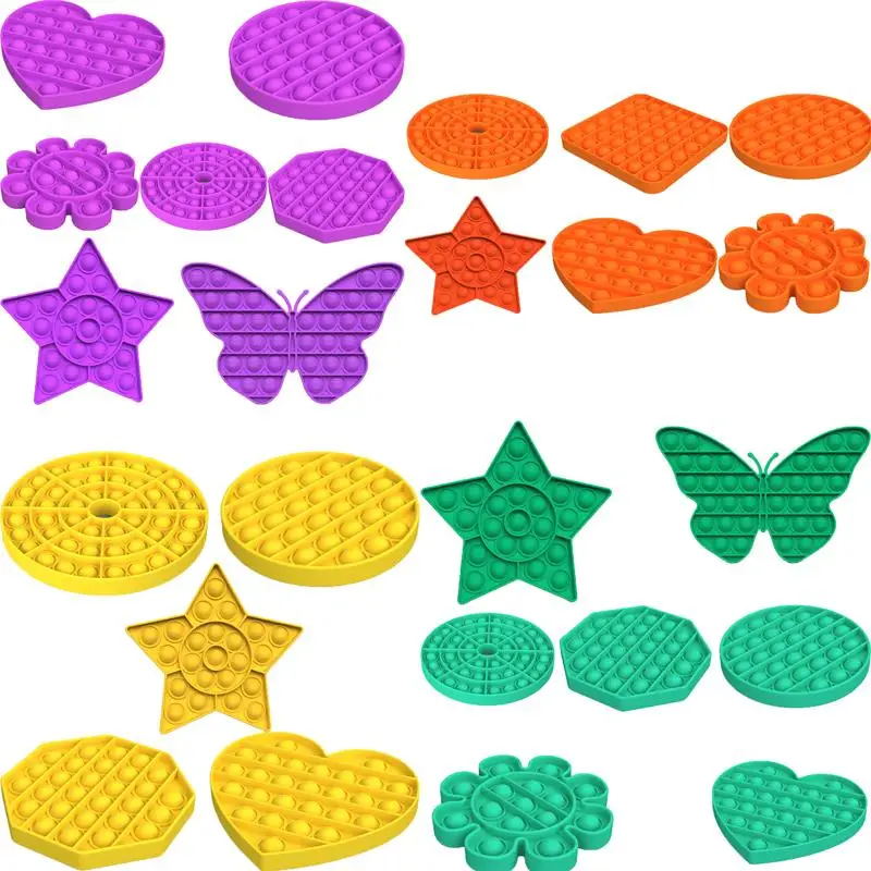 

Sensory Pop It Fidget Toy Box Squishy Figet Stress Reliever Toys Adult Child Funny Anti Stress Popit Reliver Poppit Push Bubble