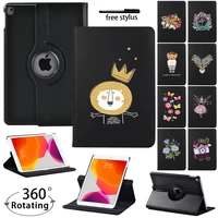 for apple ipad mini 45 ipad 234 ipad 5th 6th 7th 8th 360 degree rotatable pu leather smart tablet case stylus