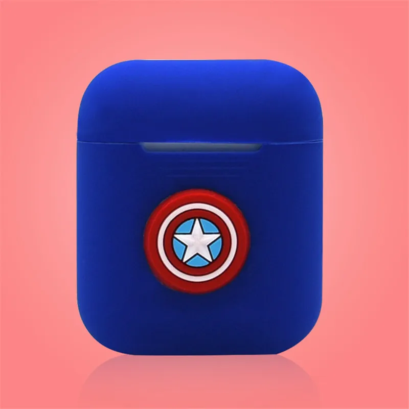 Marvel чехол для гарнитуры для Apple Airpods защитный чехол для airpods противоударный чехол coque capa - Цвет: 15