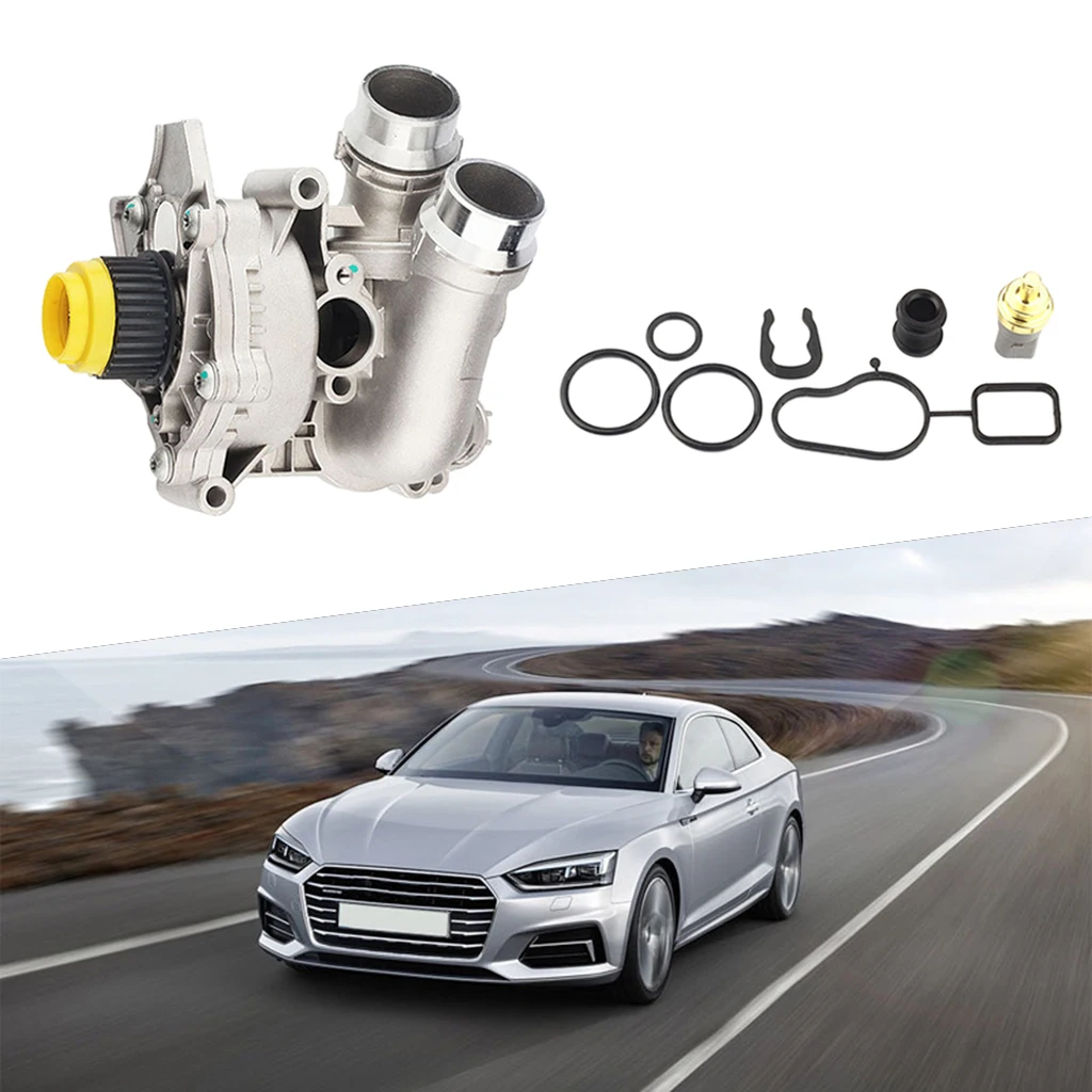 Водяной помпы из алюминия с датчиком температуры Подходит для Audi A3 A5 2.0L 06H121026AM