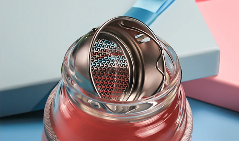 Стеклянная чашка Cut Peng стеклянная для напитков чая удобная в переноске Женская