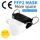 50 шт. ffp2mask черный kf94masks mascarillas fpp2 для мужчин и женщин 4 слоев фатина модные маска на лицо mascarilla fpp2 homologada маска