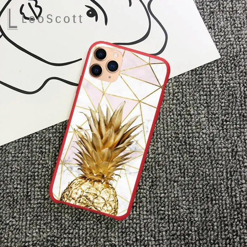 

Luxury Marble Letter leaf Phone Case Candy Color for iPhone 11 12 mini pro XS MAX 8 7 6 6S Plus X 5S SE 2020 XR
