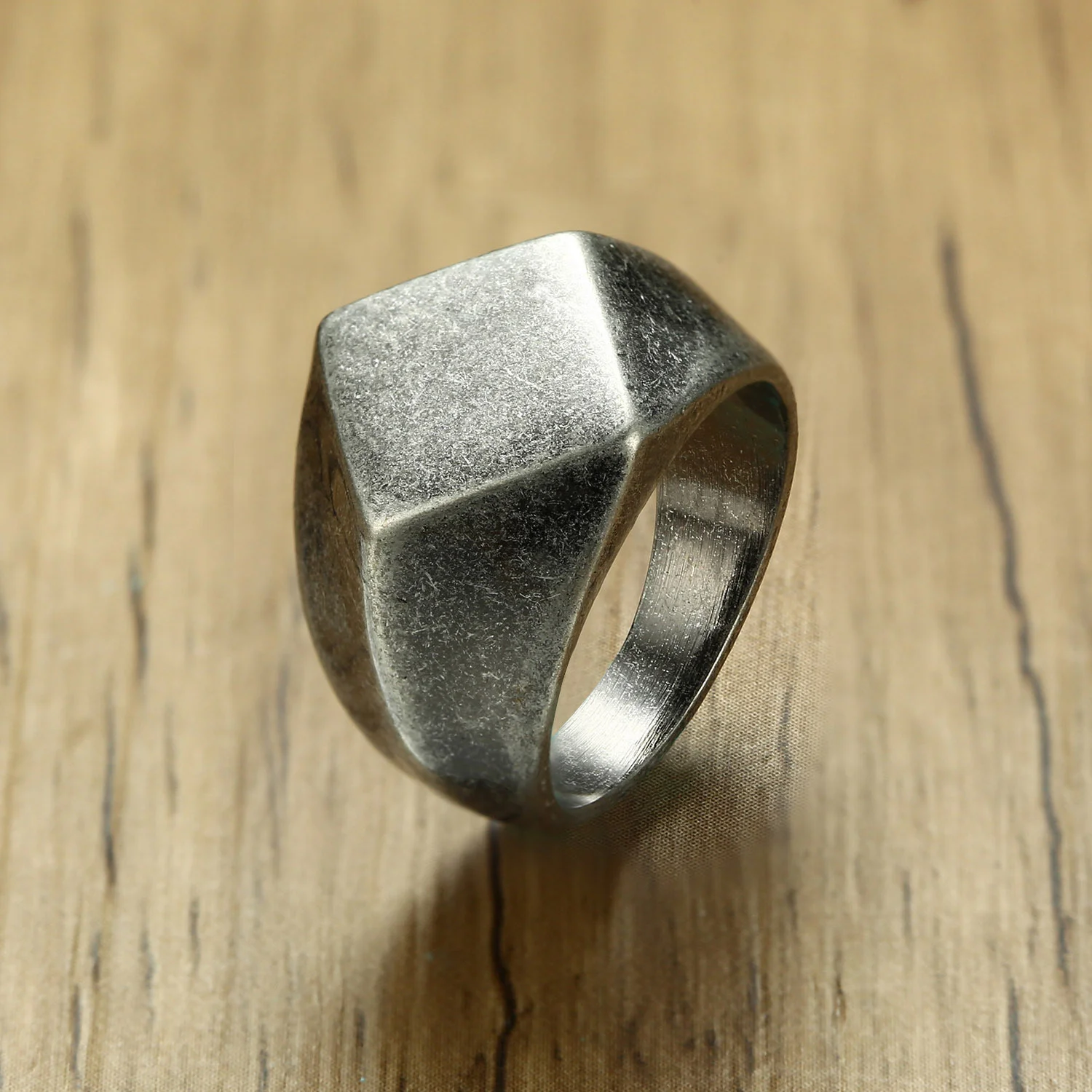 

PYJTRL Popular Jewelry Steel Simple Diamond Men's Domineering Ring