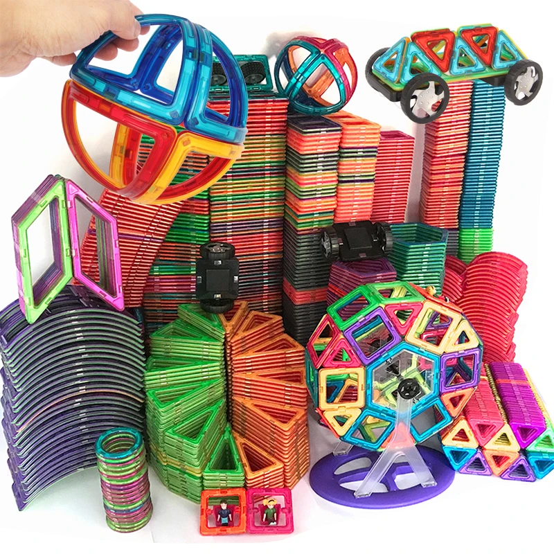 

Designer 1pcs Magnetic DIY Building Blocks Toys Parts Construction For Children Magnetic Toys Magnet Model Building Toys Squar