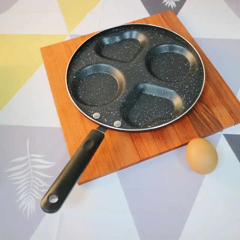 Антипригарная сковорода в форме сердца с четырьмя отверстиями омлет кастрюля