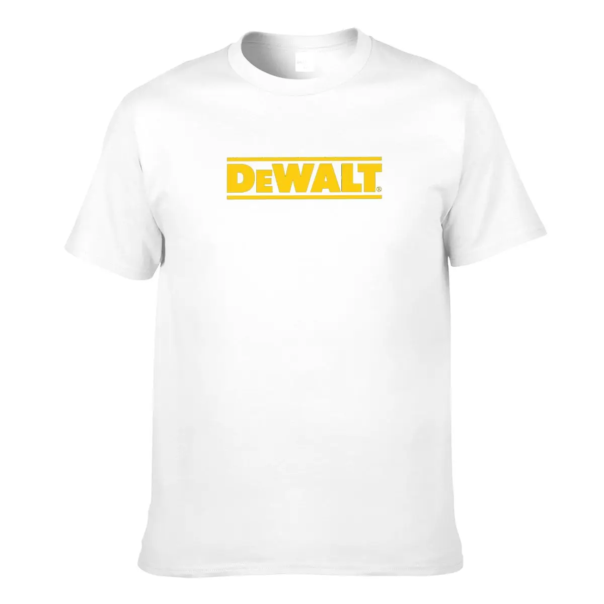 

DEWALT BRASIL T Shirts Men Dewalt Tools Box Cotton Short Sleeve Tees O-Neck Casual T-shirt Clothing Tops White XS Clothes