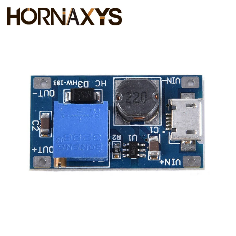 Регулируемый Повышающий Модуль MT3608 DC-DC преобразователь постоянного тока 2 а с
