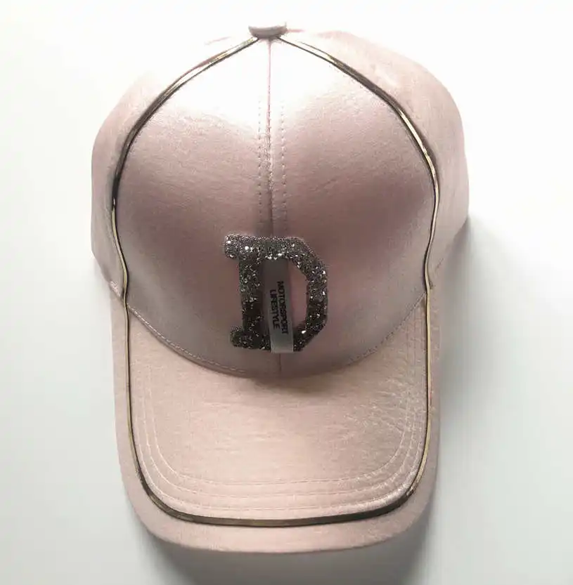 

New Women Baseball Cap Female Solid Color Outdoor Adjustable White Pink Black Embroidered Women's Hats Summer Letter M/D Sunhat