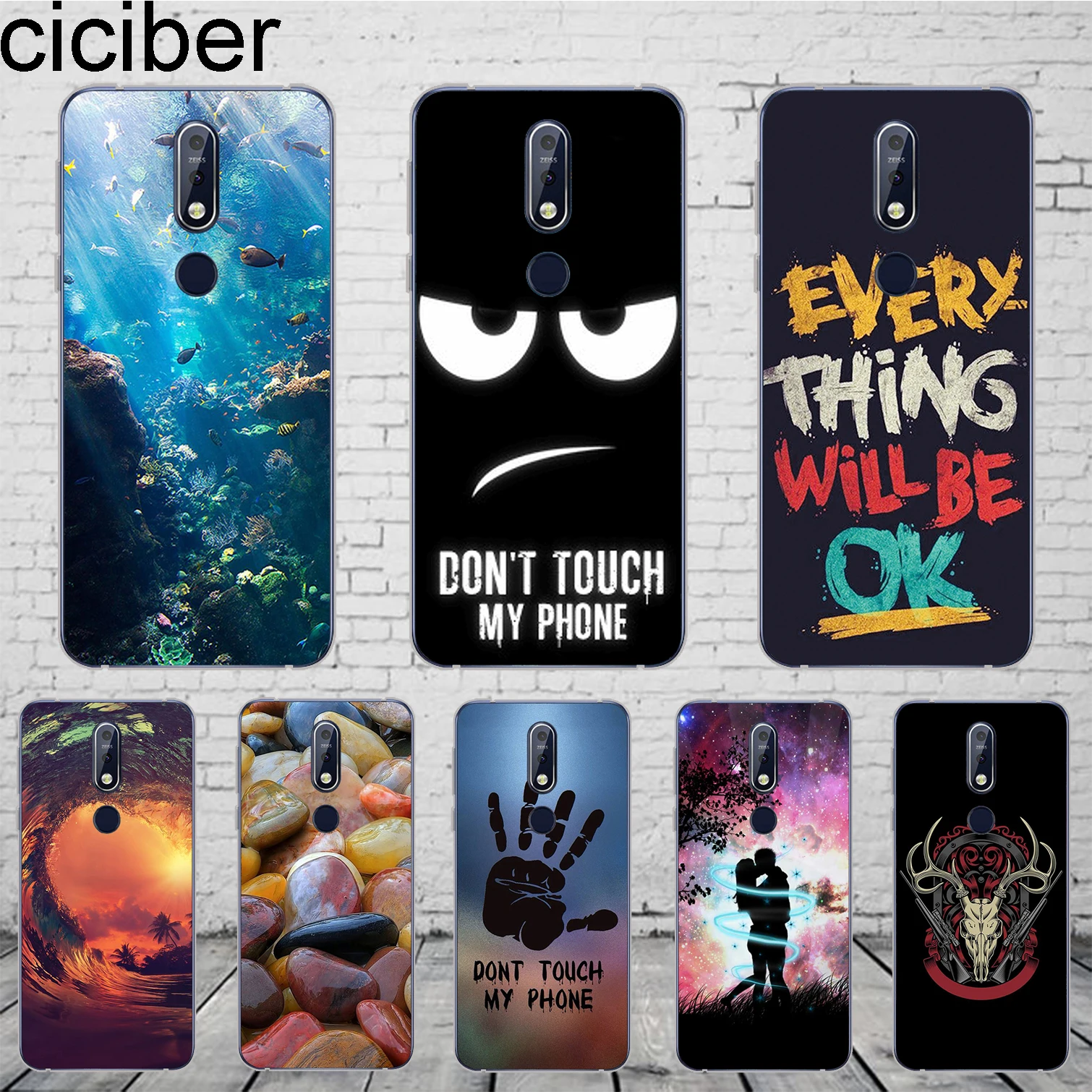 Чехол ciciber Cobblestone для Nokia 8 1 7 6 5 3 2 Plus 9 PureView чехол телефона X7 X6 X5 X3 TPU|Бамперы| |