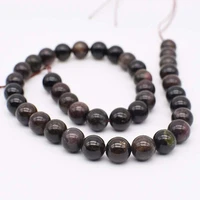 10 mm flat round bead ball natural tourmaline diy necklace sling earring jewelry production free delivery