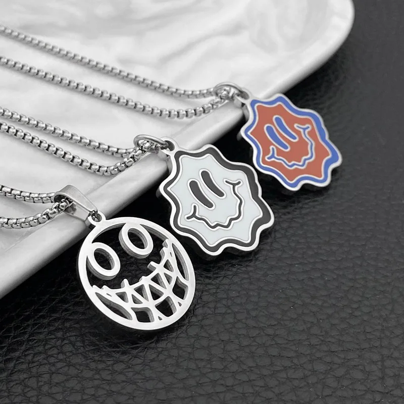 Модная подвеска из титановой стали в парном стиле ожерелье нержавеющей для