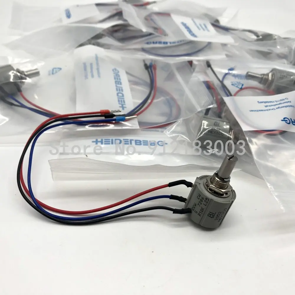 

5 Pieces Original Factory CD102 SM102 Heidelberg printing machine parts potentiometer 71.186.5172 10k with wire G2.165.1661